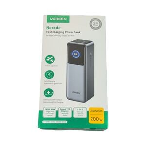Oo5N UGREEN Nexode 200W 25000mAh Fast Charging Power Bank Smart TFT Display New